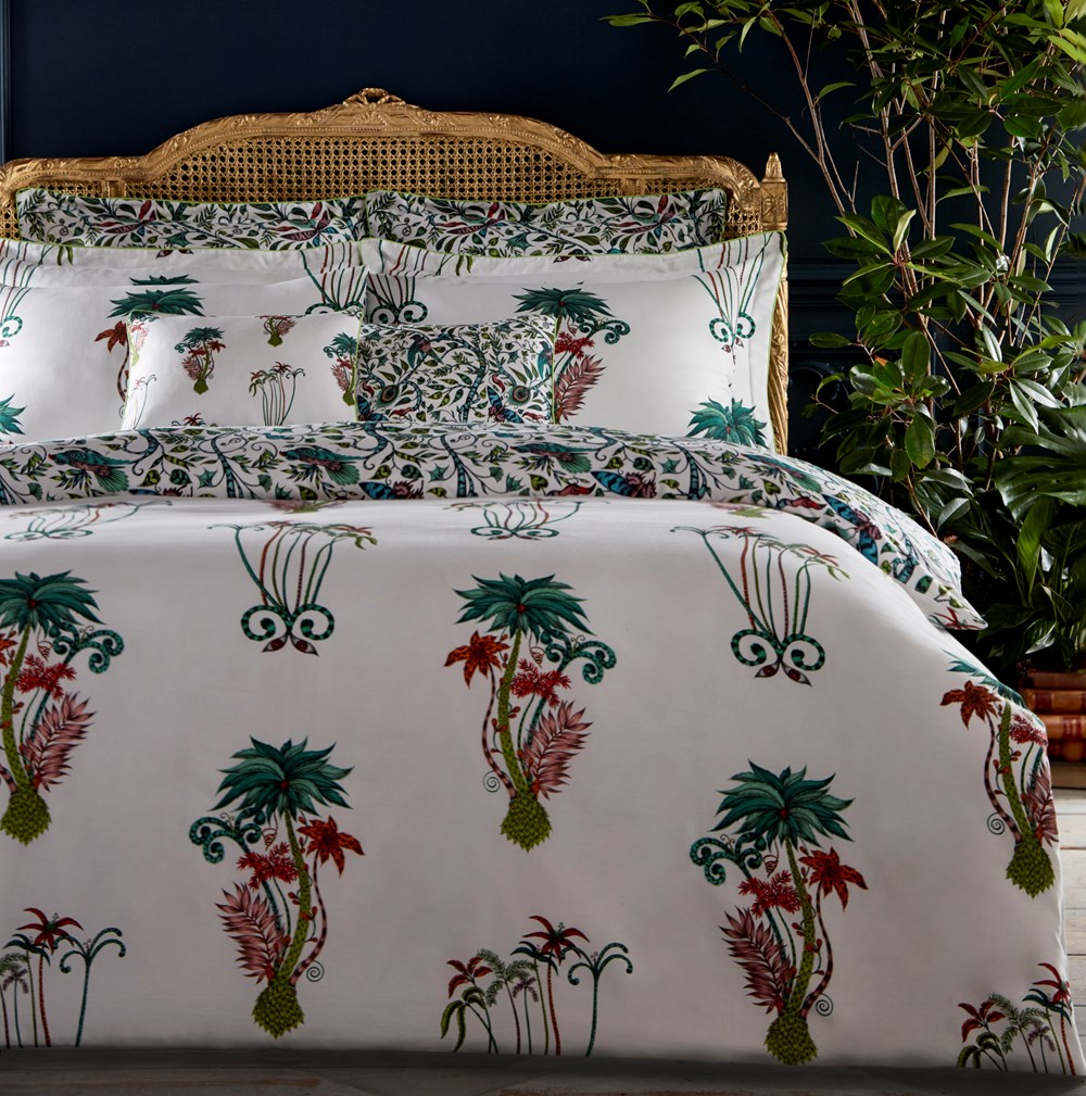 Jungle Palms Botanical Butterfly Bedding by Emma J Shipley